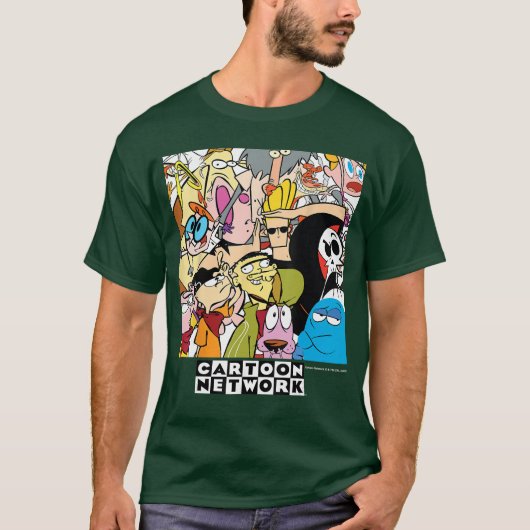 Cartoon Network Kerst Karakters cadeau T-shirt (Voorkant)