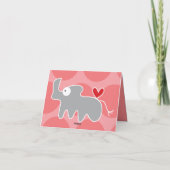 Cartoon Neushoorn Kind Verjaardag Bedankt Briefkaa (Achterkant)