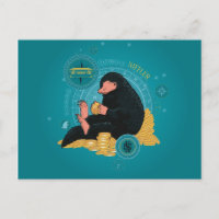 Cartoon NIFFLER™ met gouden munten
