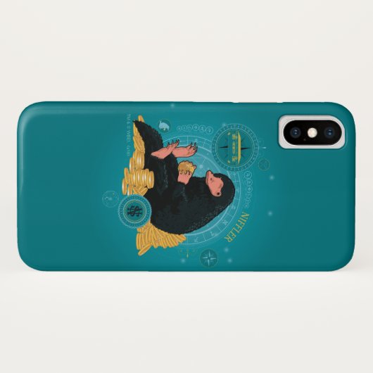 Cartoon NIFFLER™ met gouden munten Case-Mate iPhone Case (Achterkant (horizontaal))
