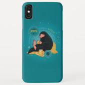 Cartoon NIFFLER™ met gouden munten Case-Mate iPhone Case (Achterkant)