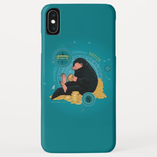 Cartoon NIFFLER™ met gouden munten Case-Mate iPhone Case (Achterkant)