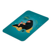 Cartoon NIFFLER™ met gouden munten Magneet (Linkerzijde)