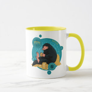 Cartoon NIFFLER™ met gouden munten Mok