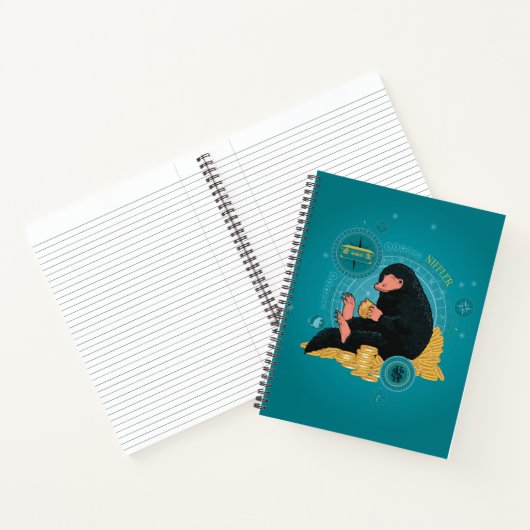 Cartoon NIFFLER™ met gouden munten Notitieboek (Binnen)