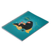 Cartoon NIFFLER™ met gouden munten Notitieboek (Linkerzijde)