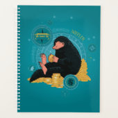 Cartoon NIFFLER™ met gouden munten Planner (Voorkant)