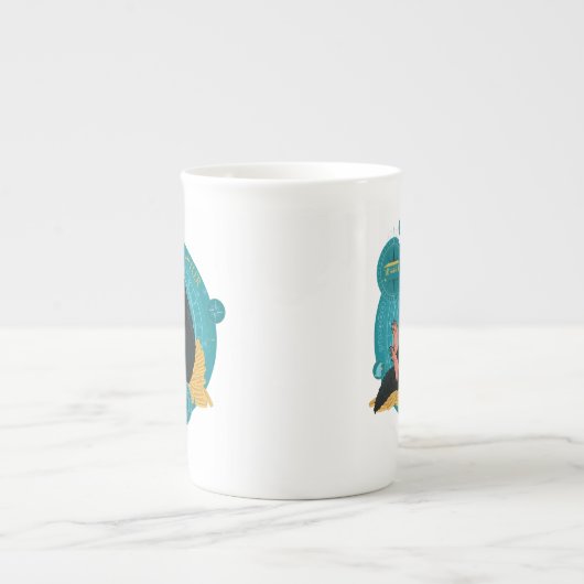 Cartoon NIFFLER™ met gouden munten Porselein Kop (Voorkant)