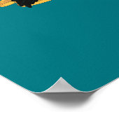 Cartoon NIFFLER™ met gouden munten Poster (Hoek)