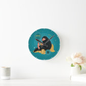 Cartoon NIFFLER™ met gouden munten Ronde Klok (Huis)