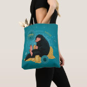 Cartoon NIFFLER™ met gouden munten Tote Bag (Dichtbij)
