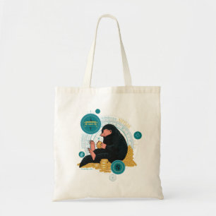 Cartoon NIFFLER™ met gouden munten Tote Bag