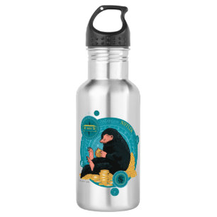 Cartoon NIFFLER™ met Gouden Muntstukken Waterfles