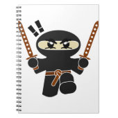 Cartoon Ninja Character Notitieboek (Voorkant)