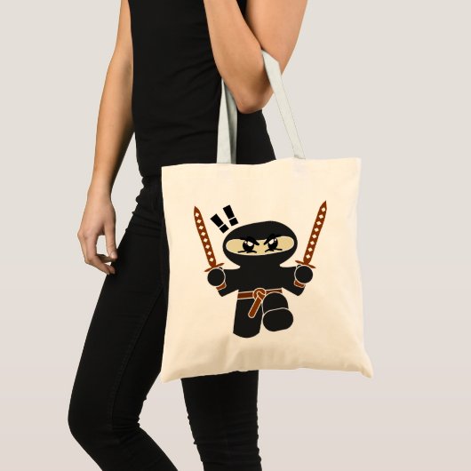 Cartoon Ninja Character Tote Bag (Voorkant (product))