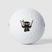 Cartoon ninjakarakter golfballen (Voorkant)