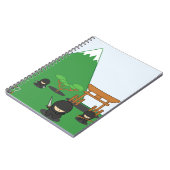 Cartoon Ninjas (op het platteland) Notitieboek (Linkerzijde)
