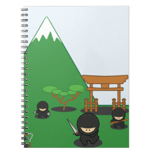 Cartoon Ninjas (op het platteland) Notitieboek