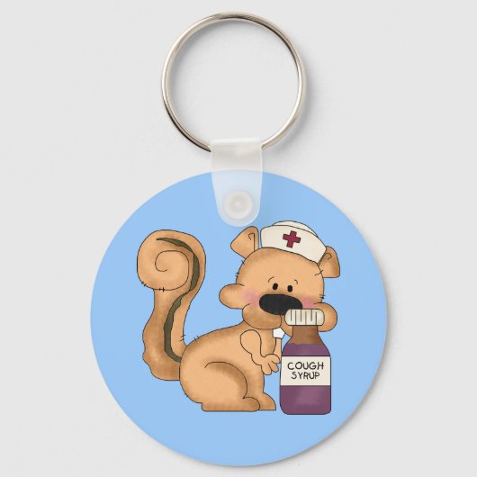 Cartoon Nurse eekhoorn sleutelhanger (Voorkant)