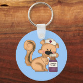 Cartoon Nurse eekhoorn sleutelhanger (Voorkant)