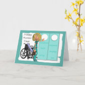 Cartoon Nurse, Nurses Day Greeting Card Kaart (Gele Bloem)