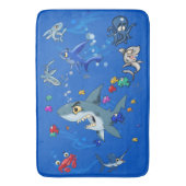 Cartoon Ocean Badmat (Voorkant Verticaal)