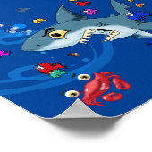 Cartoon Ocean Poster (Hoek)