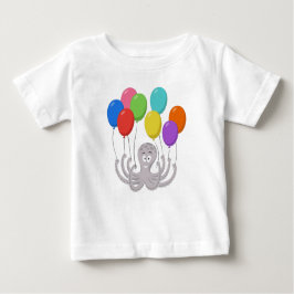 Cartoon Octopus Colorful Balloons