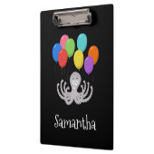 Cartoon Octopus Colorful Balloons Klembord (Links)