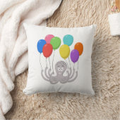 Cartoon Octopus Colorful Balloons Kussen (Deken)