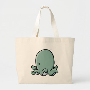 Cartoon Octopus Grote Tote Bag