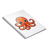 Cartoon octopus illustratie notitieboek (Rechterzijde)