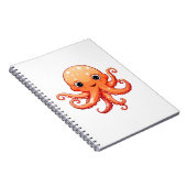 Cartoon octopus illustratie notitieboek (Rechterzijde)