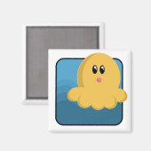 Cartoon Octopus Magneet (Voorkant / Achterkant)