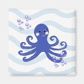 Cartoon Octopus Magneet (Voorkant)