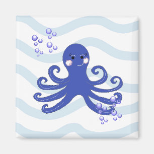 Cartoon Octopus Magneet