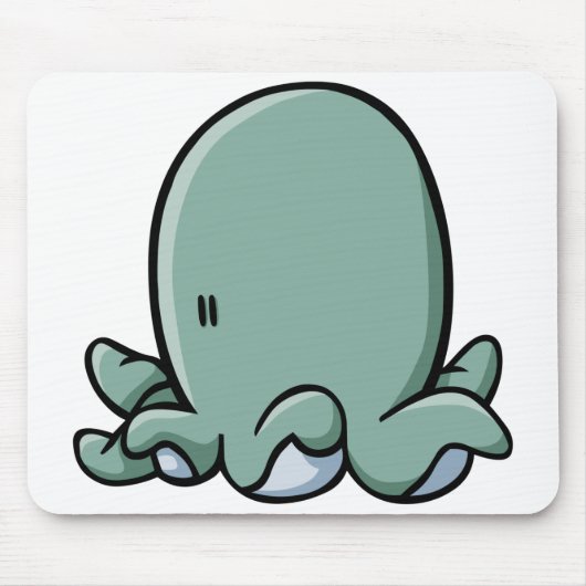 Cartoon Octopus Muismat (Voorkant)