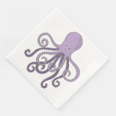 Cartoon Octopus Servet (Hoek)