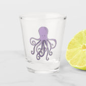 Cartoon Octopus Shot Glas (Voorkant)