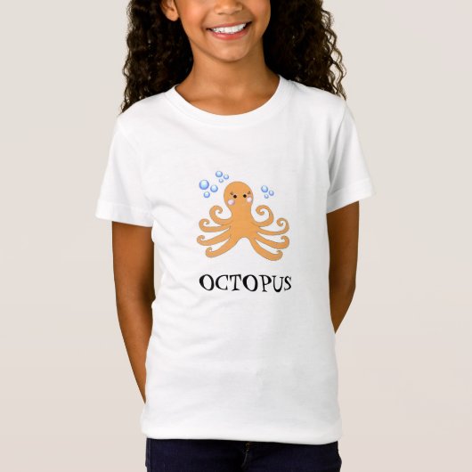 Cartoon Octopus T-shirt (Voorkant)