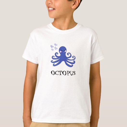 Cartoon Octopus T-shirt (Voorkant)