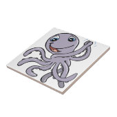 Cartoon Octopus Tegeltje (Zijkant)