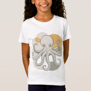 Cartoon octopus. Zee octopus T-shirt