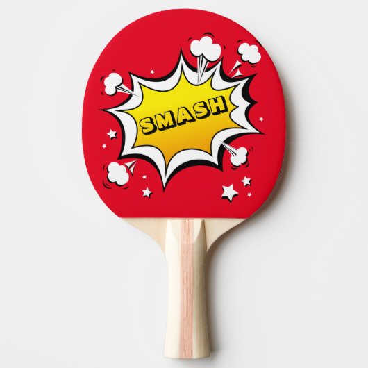 Cartoon OEPS En SMASH Tafeltennisbatje (Voorkant)
