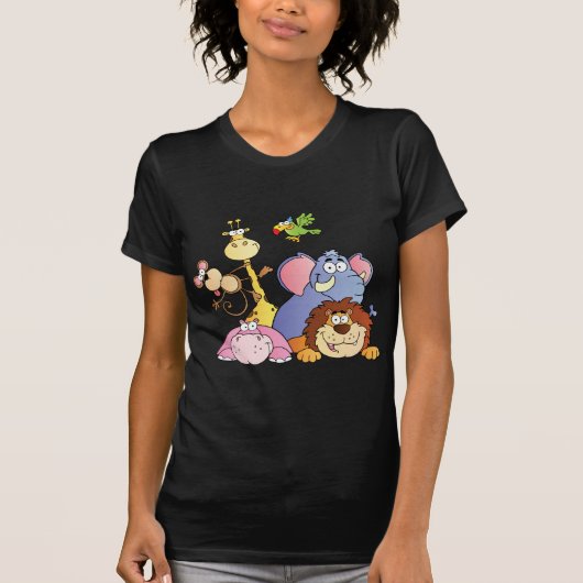 Cartoon Oerwouden T-shirt (Voorkant)