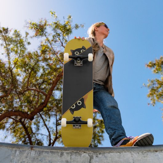 Cartoon ogen persoonlijk skateboard (Buiten 1)