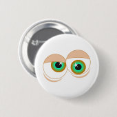 Cartoon ogen ronde button 5,7 cm (Voorkant /achterkant)