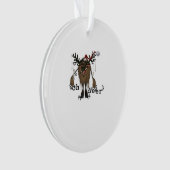 Cartoon Oh Deer Funny Reindeer HolAcrylic Ornament (voorkant)