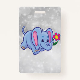Cartoon olifant badge
