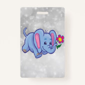 Cartoon olifant badge (Achterkant)